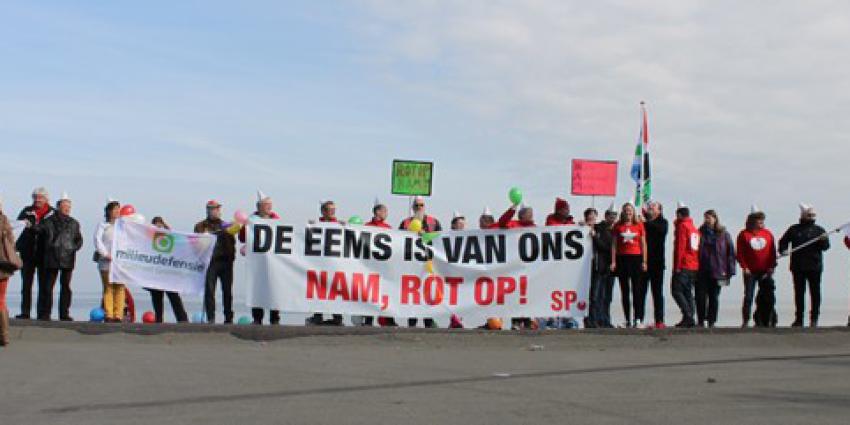 SP viert afscheidsfeestje: “NAM, rot op!”