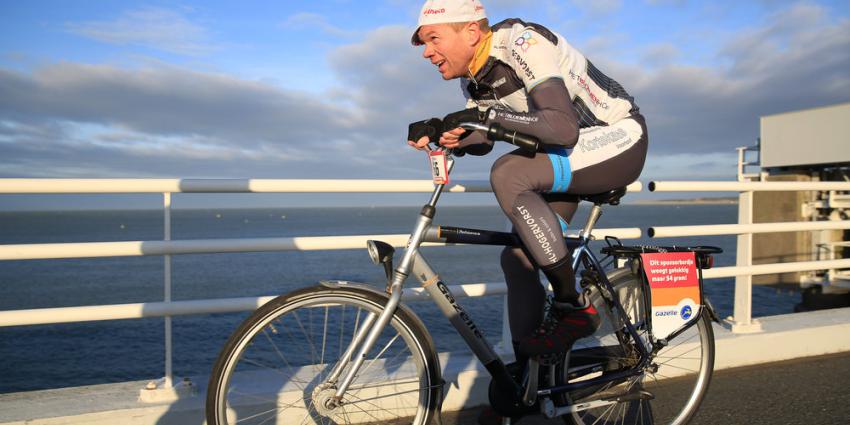 Barre omstandigheden bij NK Tegenwindfietsen