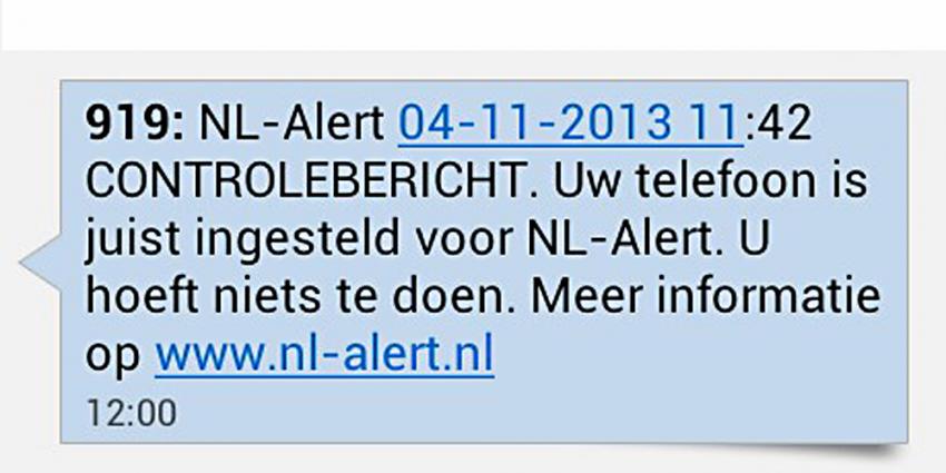 Foto van landelijke NL-Alert | Archief EHF