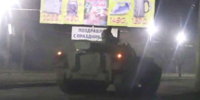 Russische legervoertuigen gespot in Oost-Oekraine
