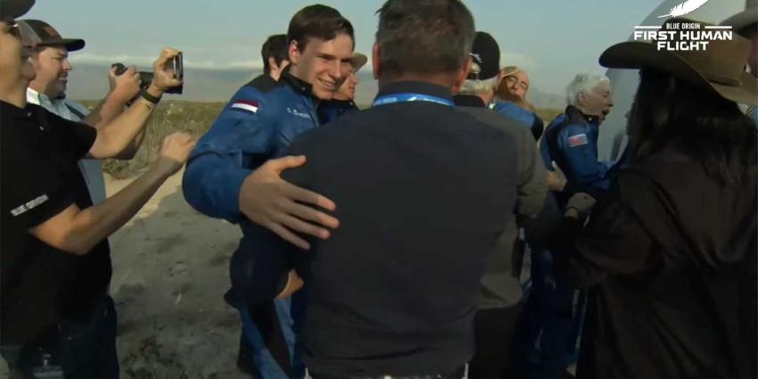 olivier-daemen-bezos-new-shepard-ruimtereis