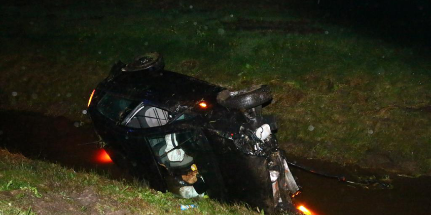 Gewonde bij eenzijdige aanrijding
