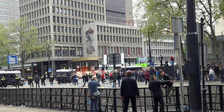 Beelden ongeregeldheden binnenstad Rotterdam openbaar