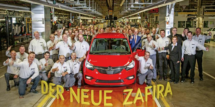 Productie nieuwe Opel Zafira van start