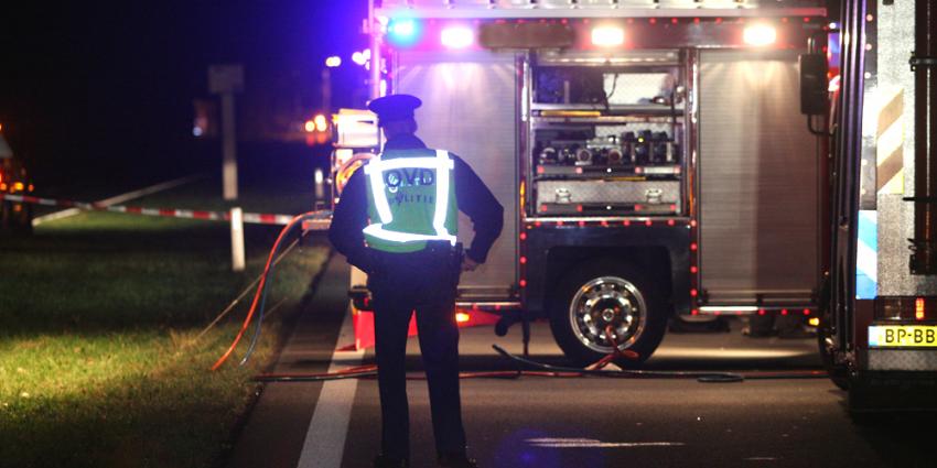 Foto van politie agent bij ongeval | Archief EHF