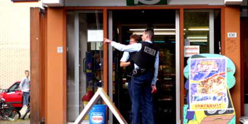 Foto van overval op avondwinkel | Archief EHF