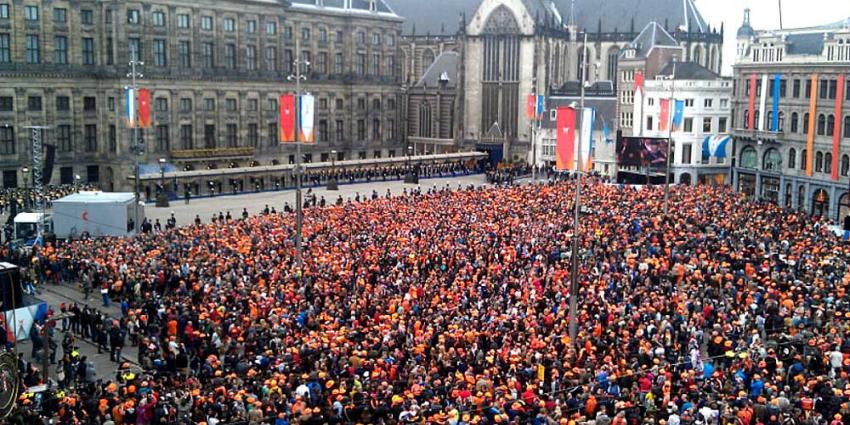 Foto van oranje menigte Paleis op de Dam | FBF
