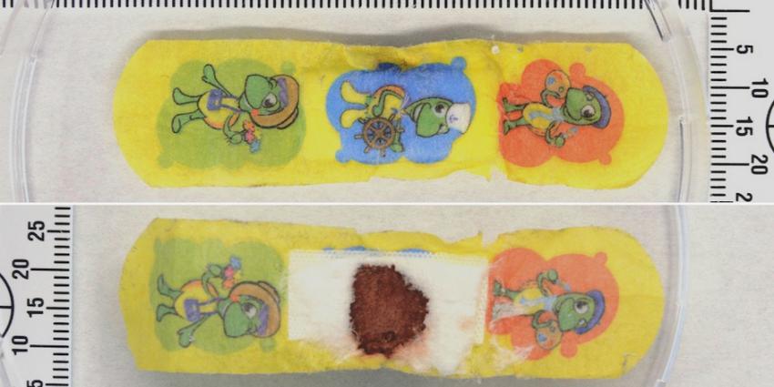 Pleister gedumpte baby getoond