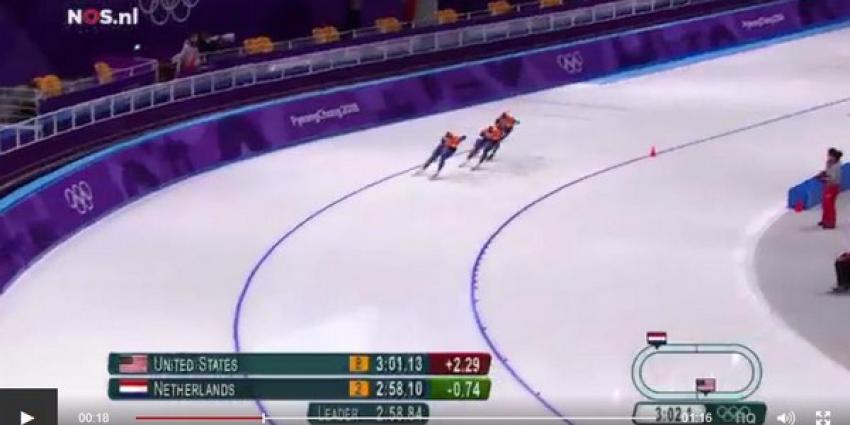 Nederlandse schaatsers naar halve finale ploegachtervolging