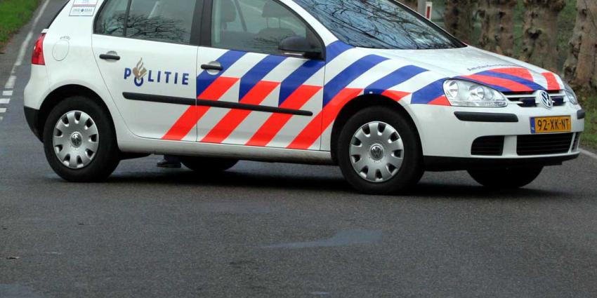 politieauto-wegafzetting