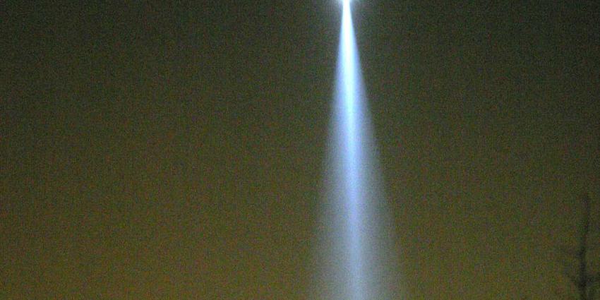 Politiehelikopter donker zoeklicht