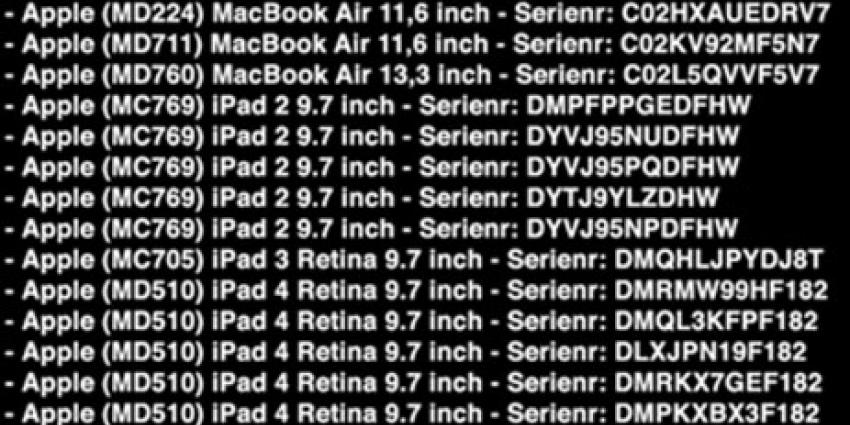 Nepmedewerkers PostNL plegen grote Apple-roof