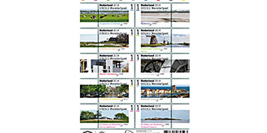 Nederlandse Werelderfgoederen op nieuwe postzegels