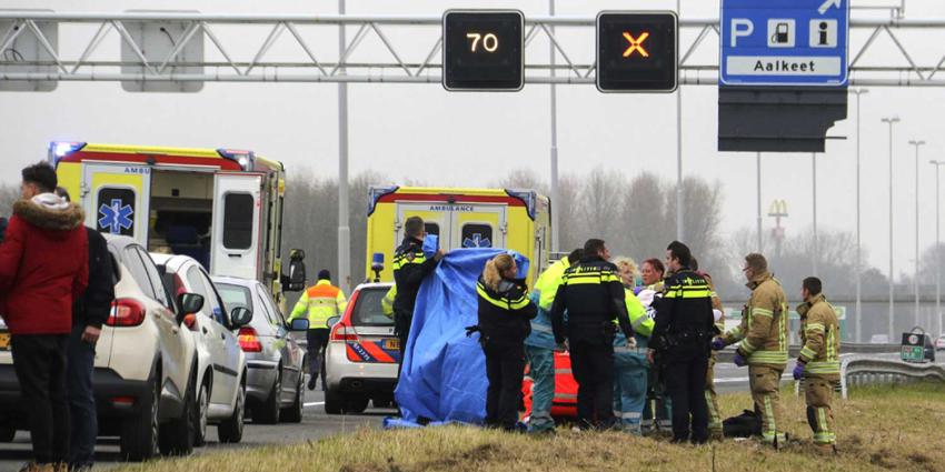 A20 afgesloten vanwege reanimatie