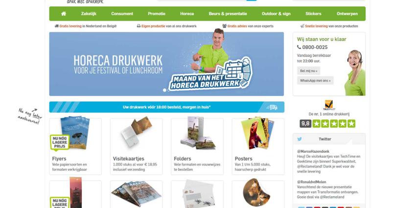 Mijlpaal in de grafische industrie, drukwerk standaard binnen 4 werkdagen in huis