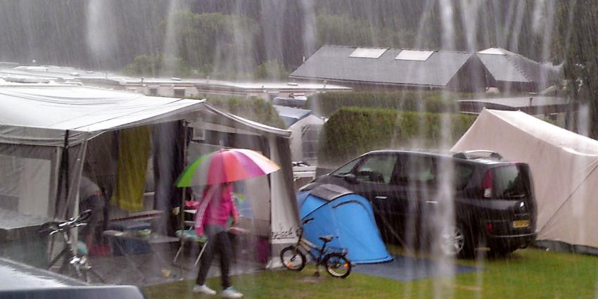 Komende week geen campingweer