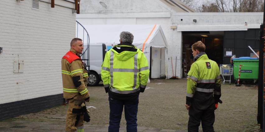 Brandweer en Enexis overleggen