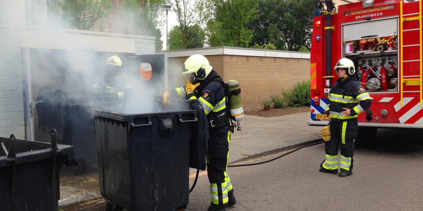 Groot alarm voor kleine brand in containerruimte van flat in Boxtel