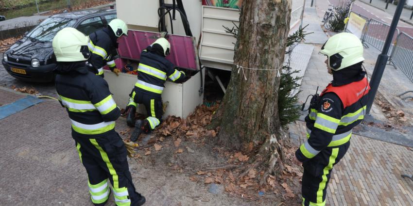 Gaslek in oliebollenkraam