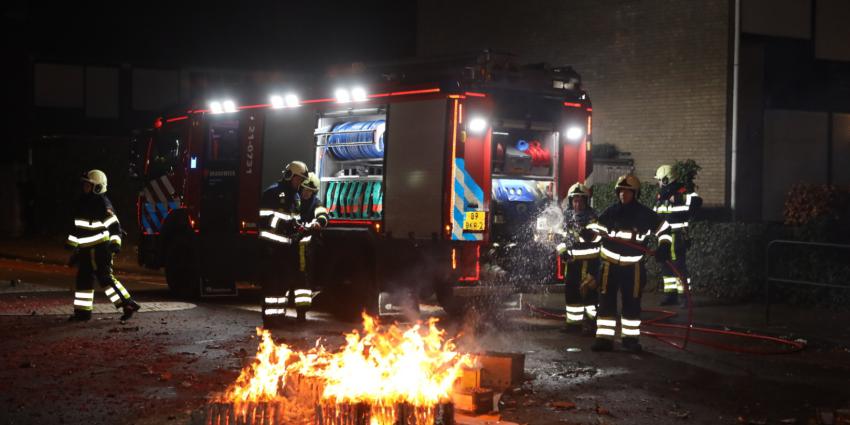 Brandweer doofde vreugdevuur op Europalaan in Boxtel
