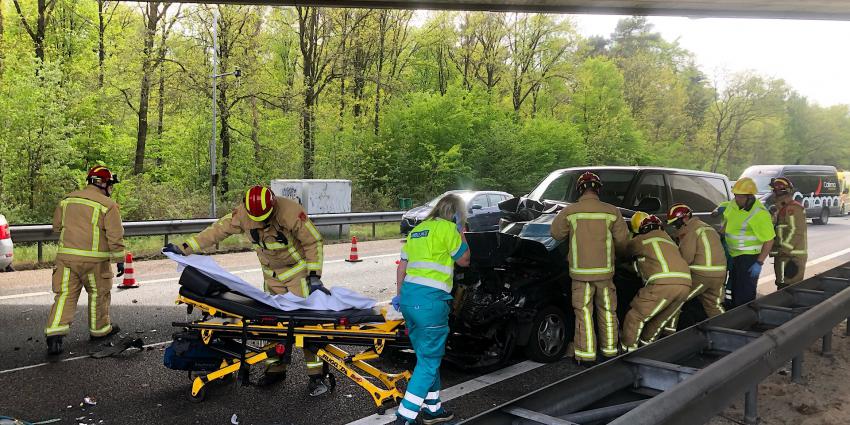 Foto van ongeval op A58