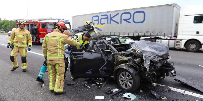 Foto van ongeval op A58