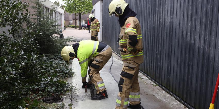 Poederblusser leeggespoten