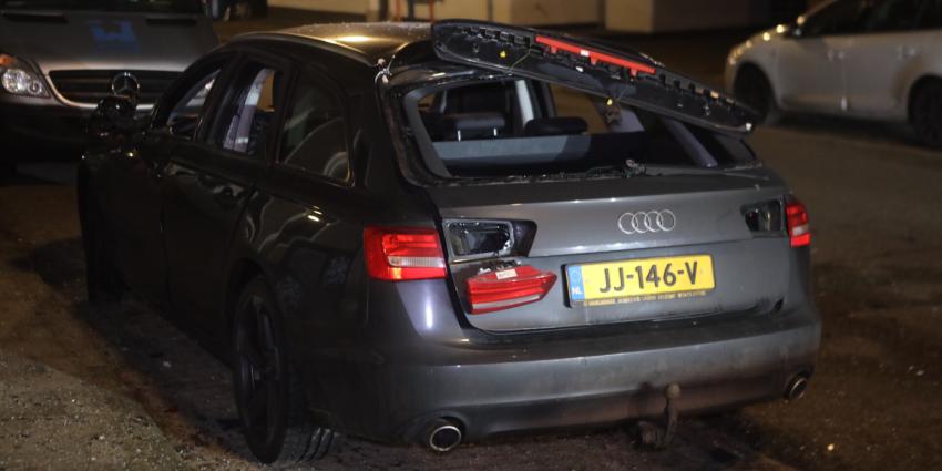 Opgeblazen auto