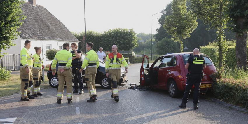 Weg geblokkeerd door ongeval 