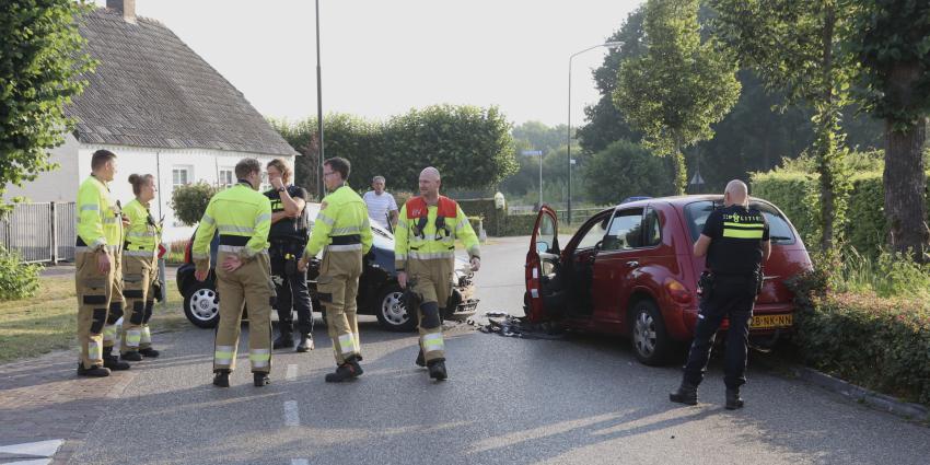 Weg geblokkeerd door ongeval 