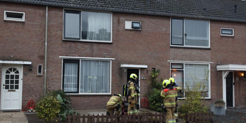 Brandweer voert nacontrole uit