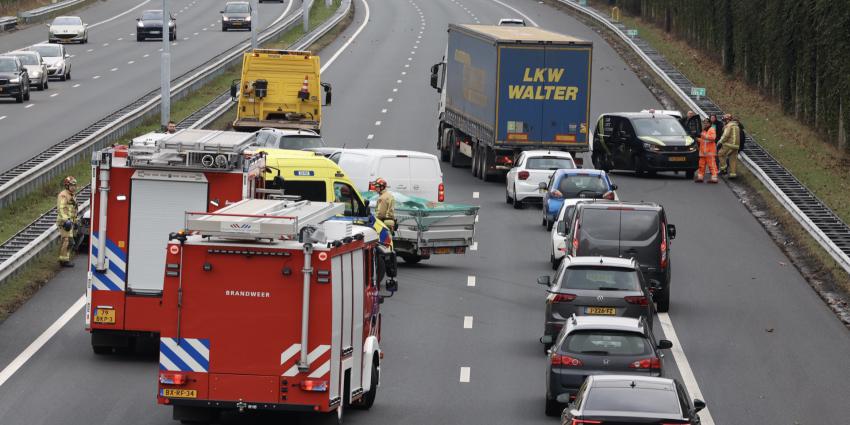 Hulpdiensten ter plaatse