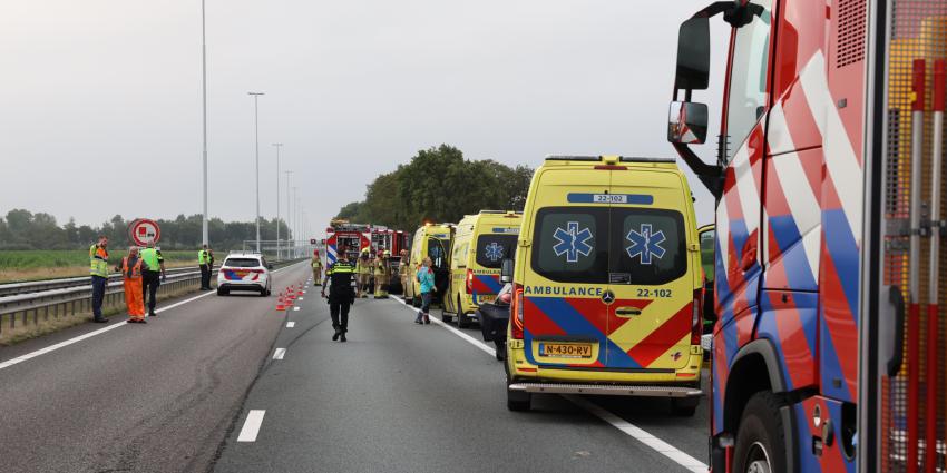 Hulpdiensten ter plaatse