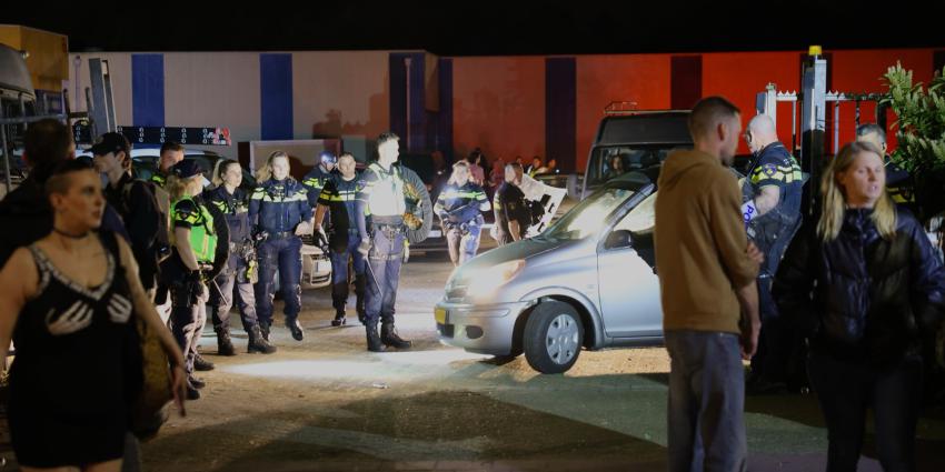 Politie in grote aantallen aanwezig