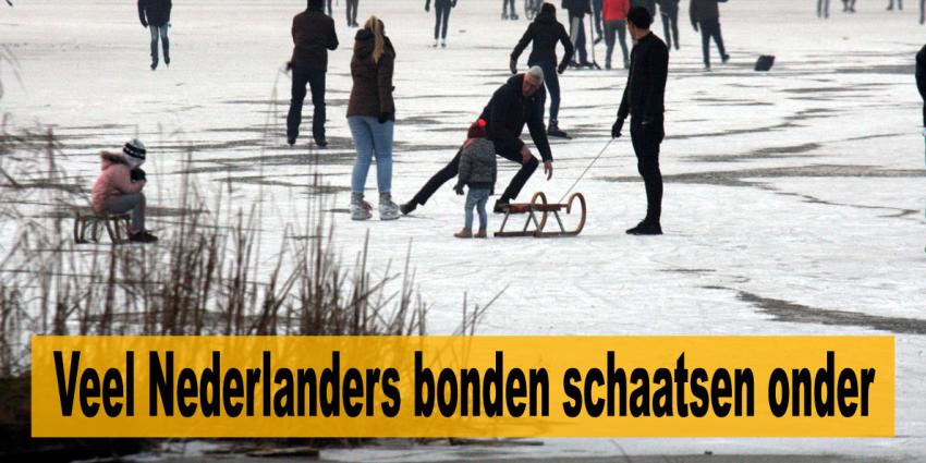Nederland masaal op de schaats