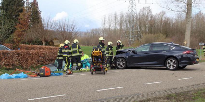 auto, sloot, botsing, schijndel