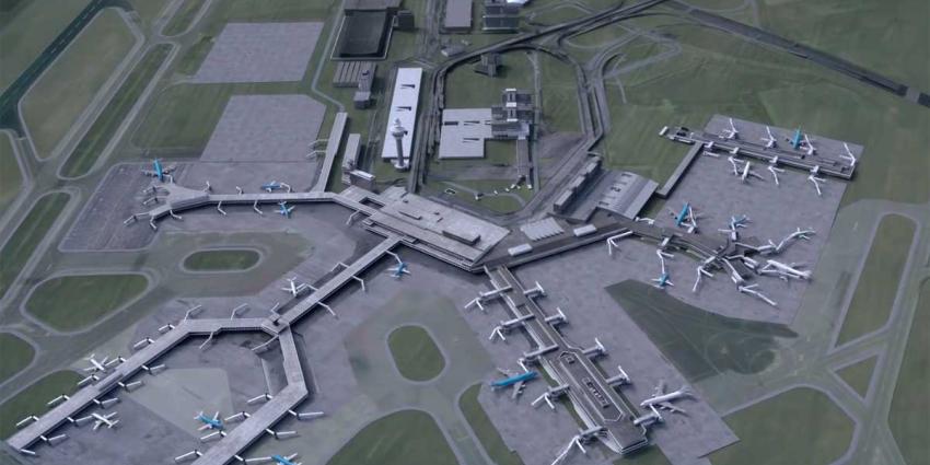 Vlieg mee in fraaie digitale animatie 100 jaar Schiphol