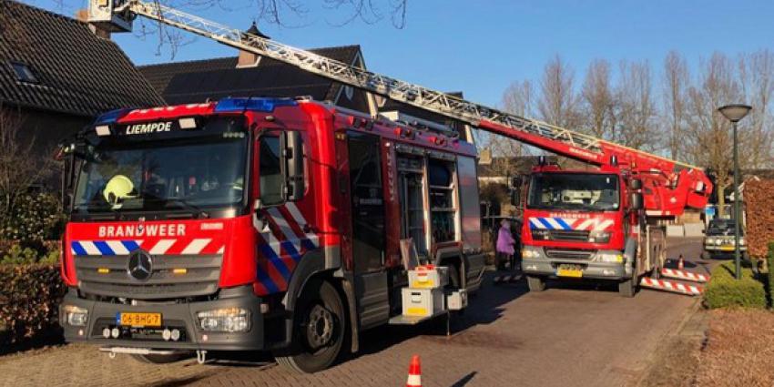 Brandweer veegt nogmaals schoorsteenkanaal na schoorsteenbrand in Liempde
