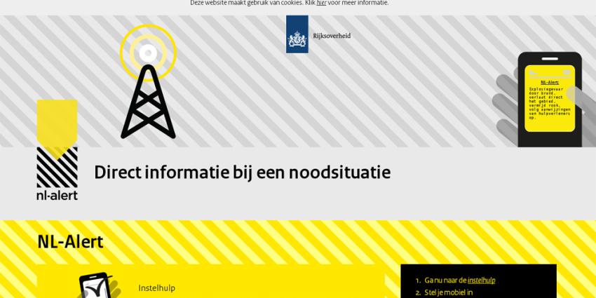 Screenshot van NL-Alert | NL-Alert