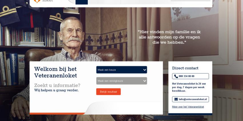 Screenshot van website veteranenloket.nl | veteranenloket.nl