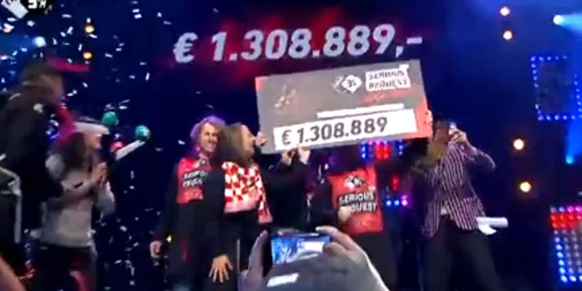 Eindstand 3FM Serious Request Lifeline: 1.308.889,- euro