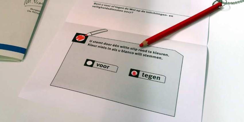 Nee-stemmers aan kop in referendum sleepwet 