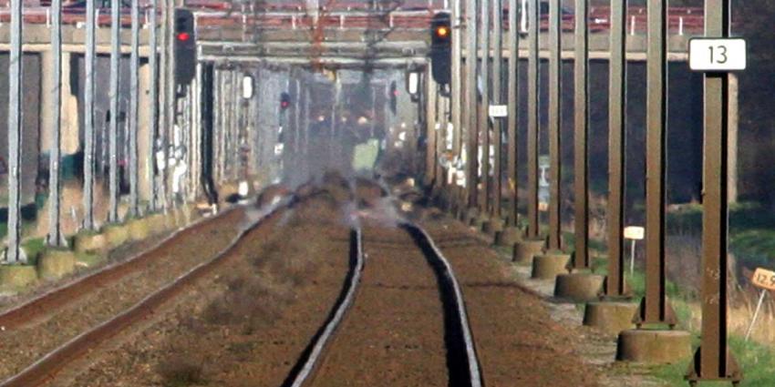 Foto van leeg spoor