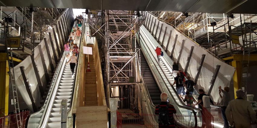 Noord/Zuidlijn druk bezocht tijdens Dag van de Bouw