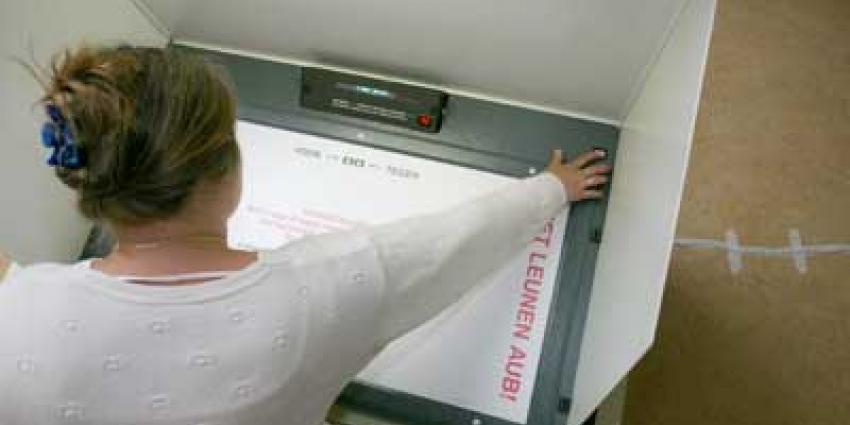 Foto van stemcomputer verkiezingen | Archief EHF