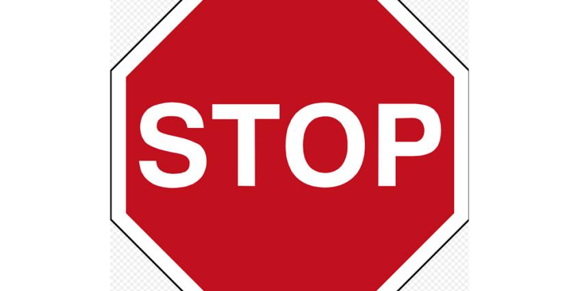 Foto van stopbord