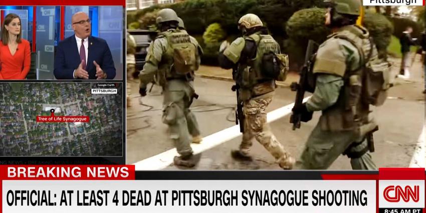 Man schiet 8 mensen dood in synagoge Pittsburgh