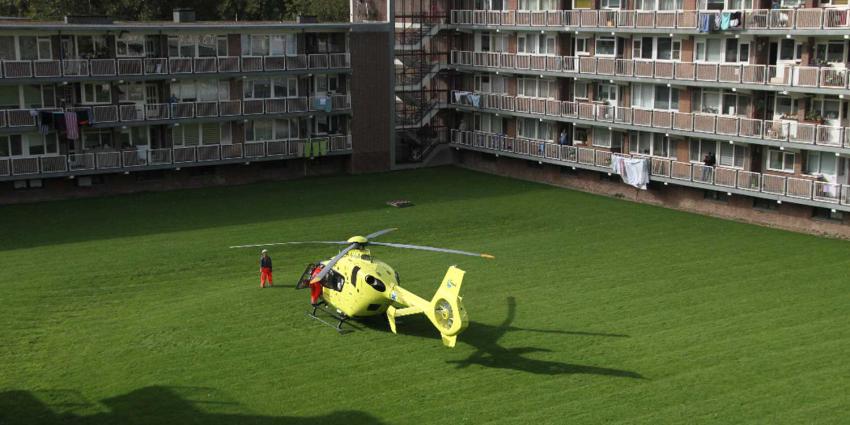 Inzet traumahelikopter voor gevallen persoon