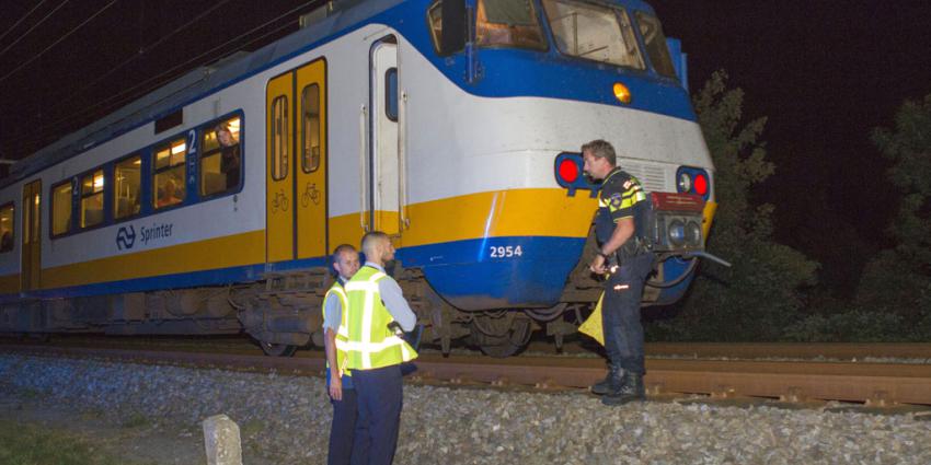 Man die voorbij razende trein dwingt te stoppen loopt hoofdletsel op