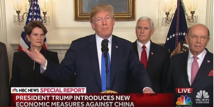 Trump ziet af van importheffing op Europees staal en aluminium